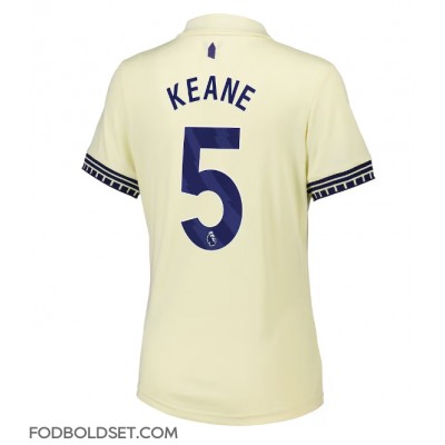 Everton Michael Keane #5 Udebanetrøje Dame 2025-26 Kortærmet Everton Michael Keane #5 Udebanetrøje Dame 2025-26 Kortærmet